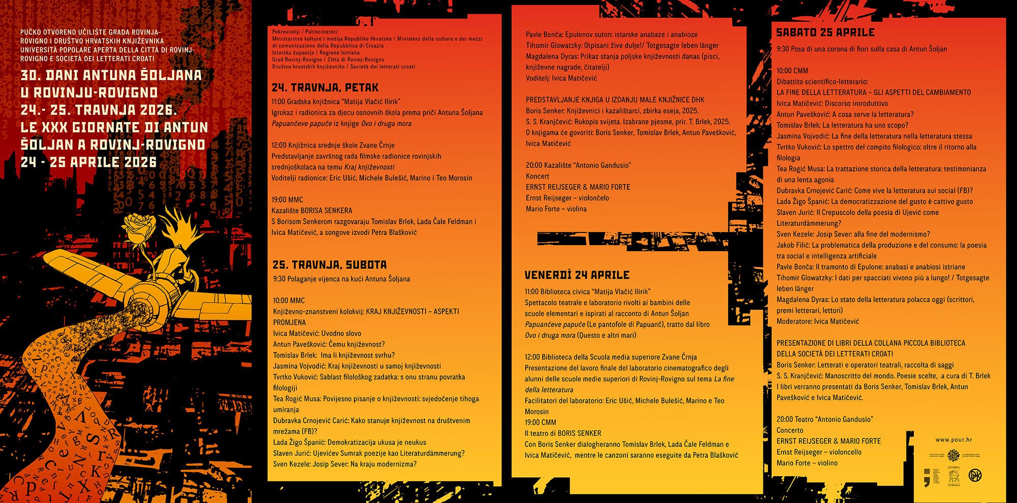 Jubilarni 30. Šoljanovi dani u Rovinju 24. i 25. travnja