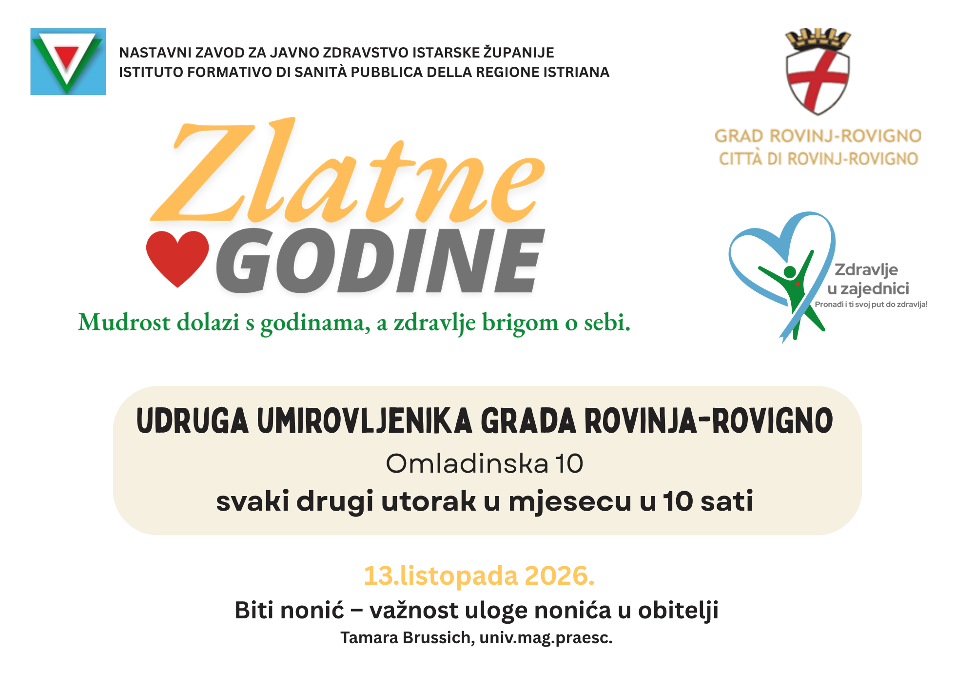 Najavljujemo predavanje “Biti nonić – važnost uloge nonića u obitelji“